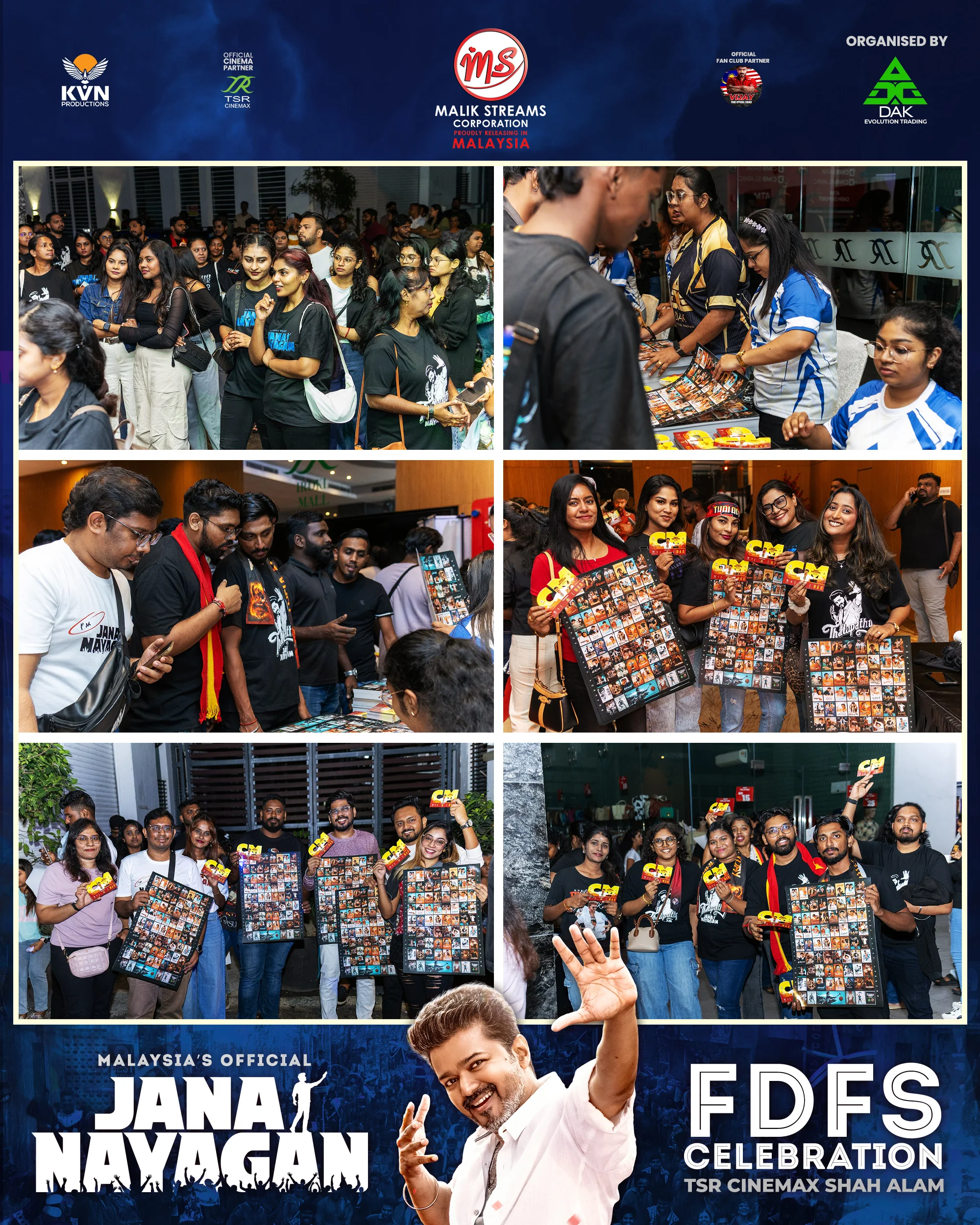 Jana Nayagan FDFS celebration in Malaysia