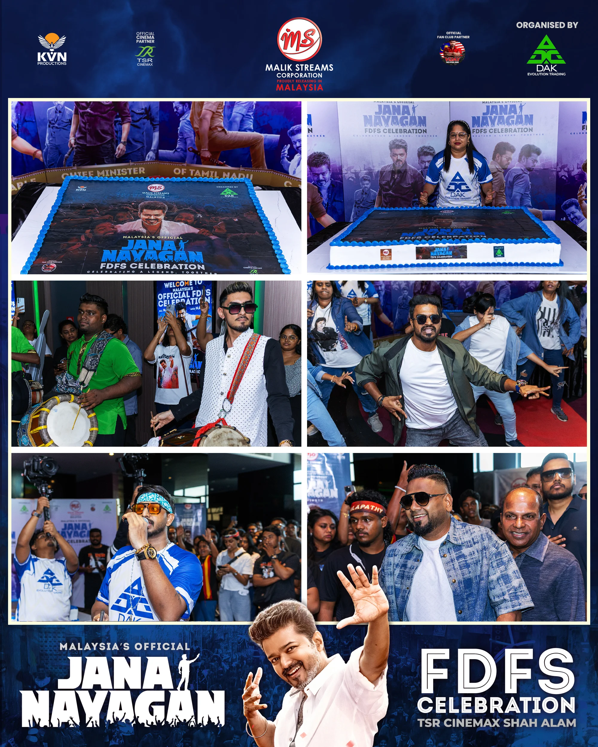 Jana Nayagan FDFS Celebration – Malaysia