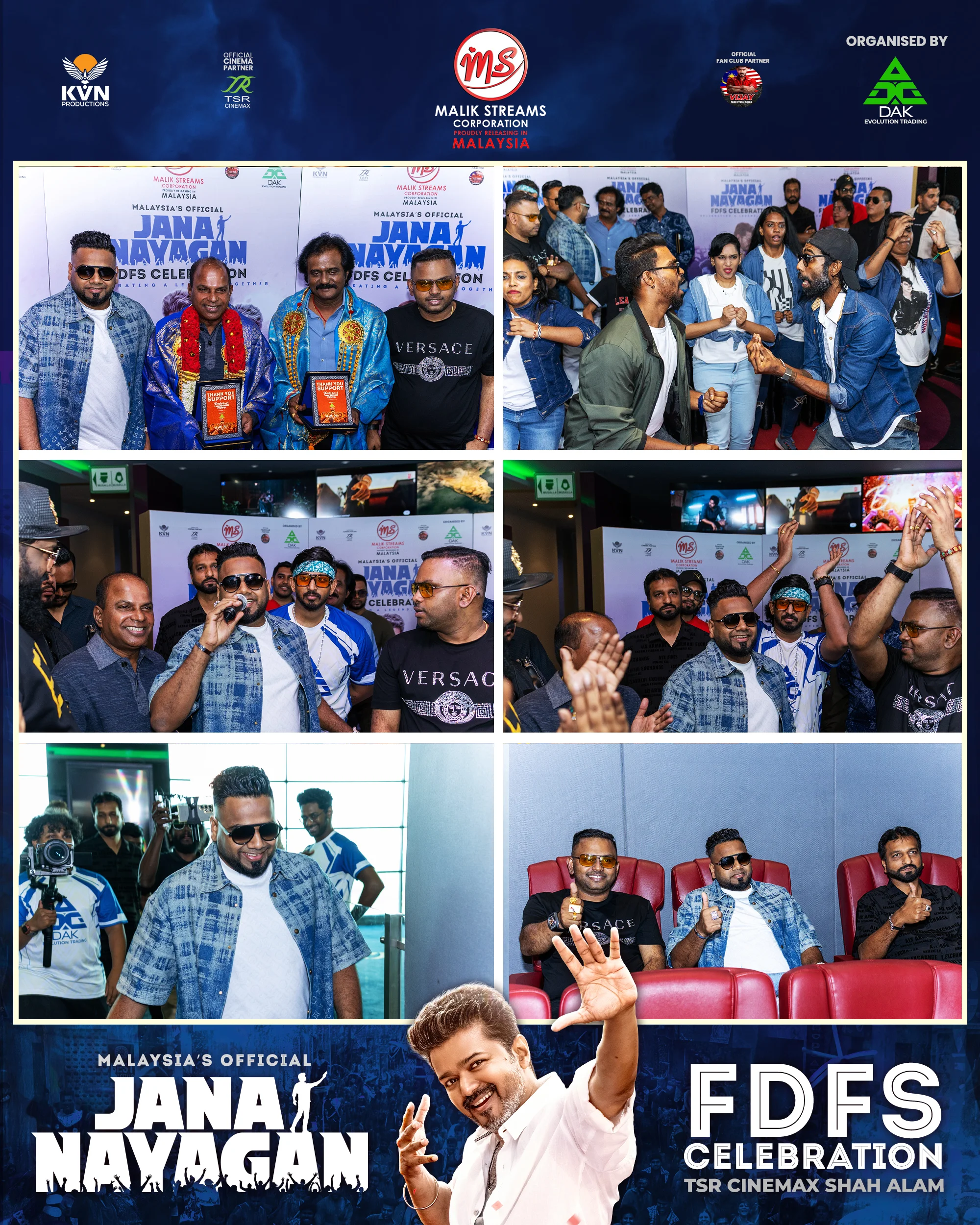 Jana Nayagan FDFS Celebration – Malaysia