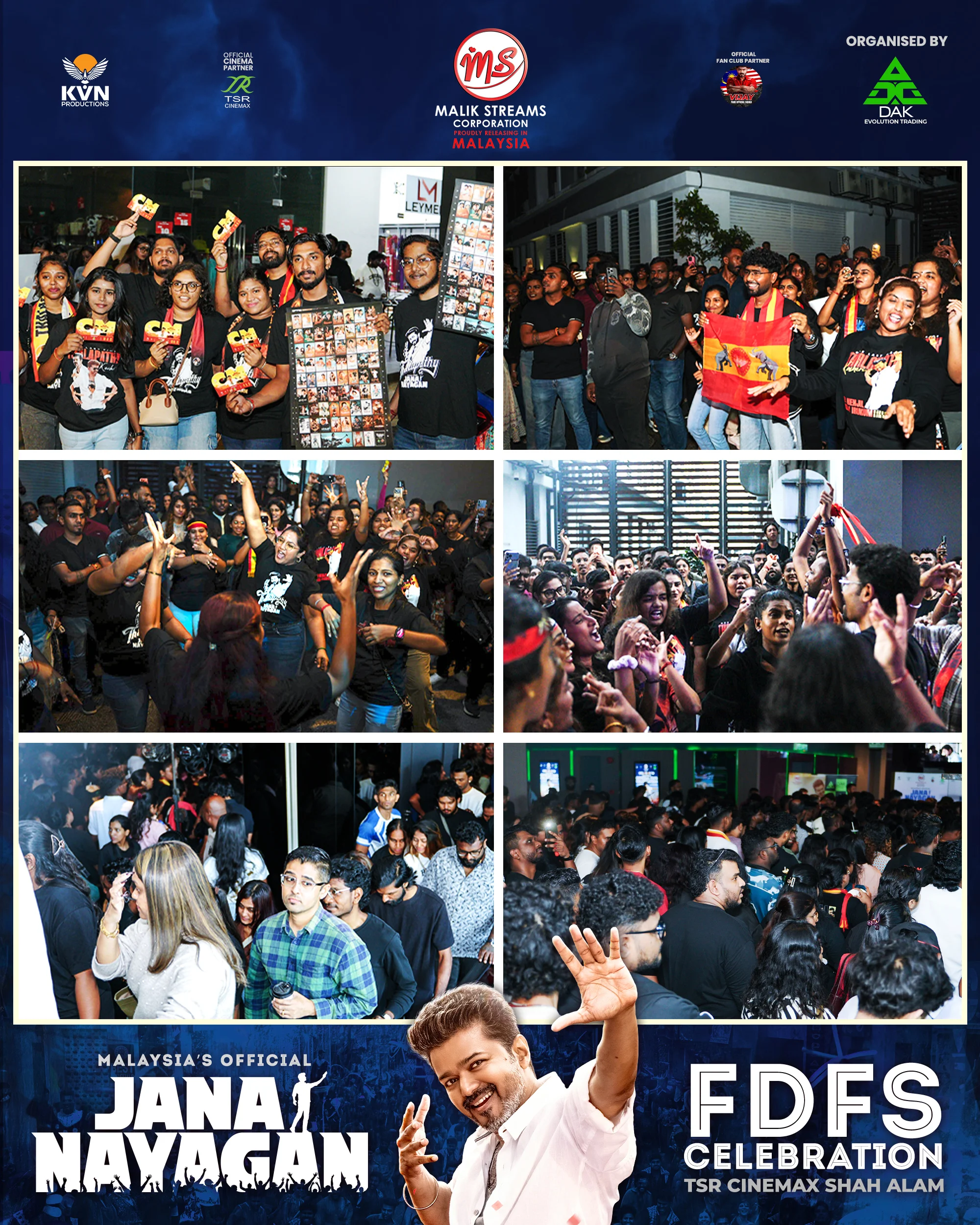 Jana Nayagan FDFS Celebration – Malaysia